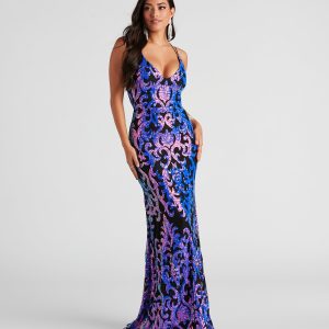 Lila Formal Open-Back Sequin Mermaid Dress - Image 56
