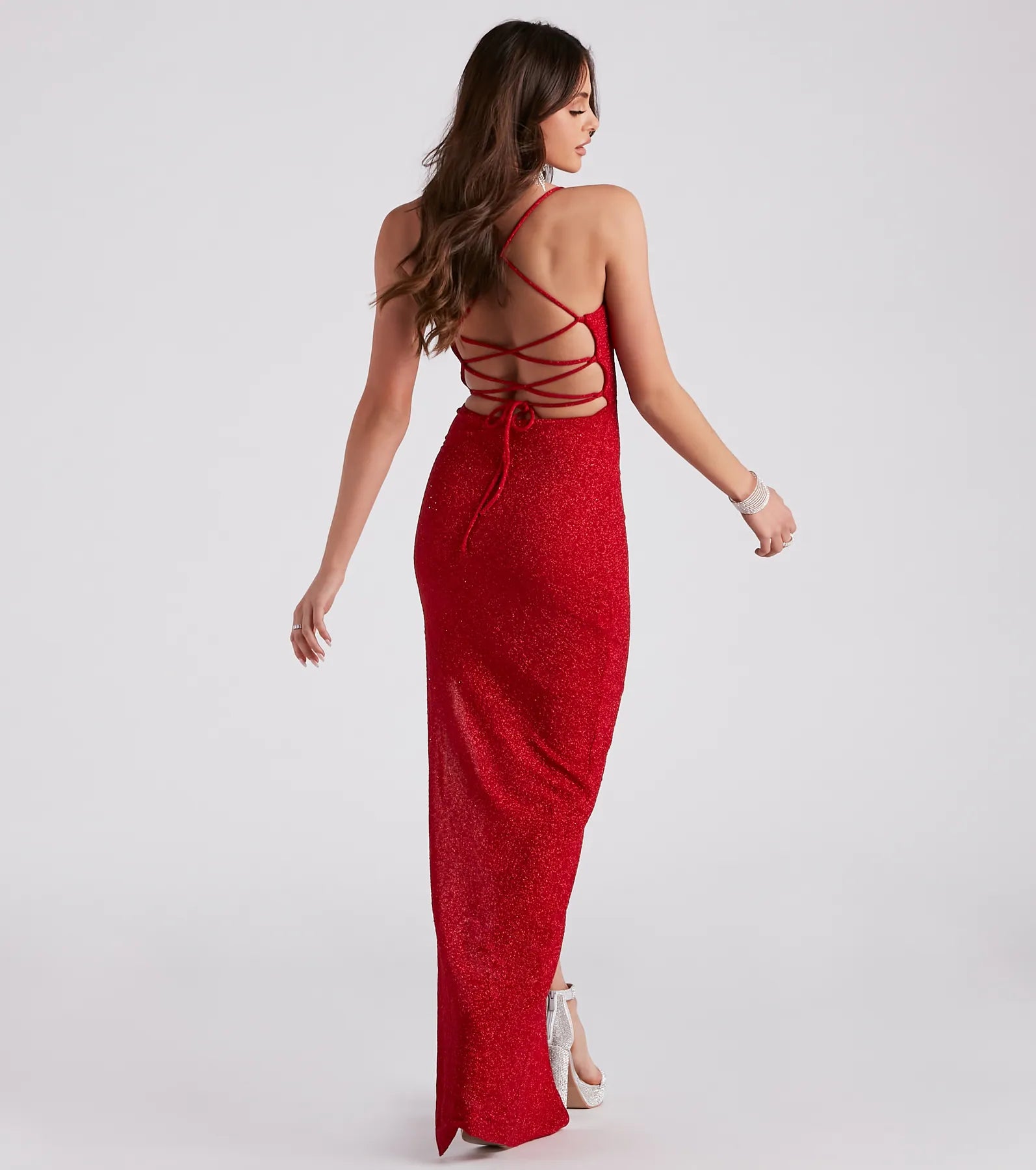 Gloria Formal Glitter Long Dress - Image 6