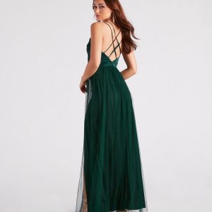 Haisley Formal Tulle And Satin Dress - Image 20