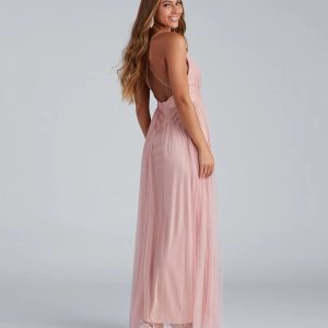 Elisabeth Pleated Tulle Formal Dress - Image 2