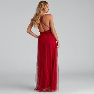 Elisabeth Pleated Tulle Formal Dress - Image 10