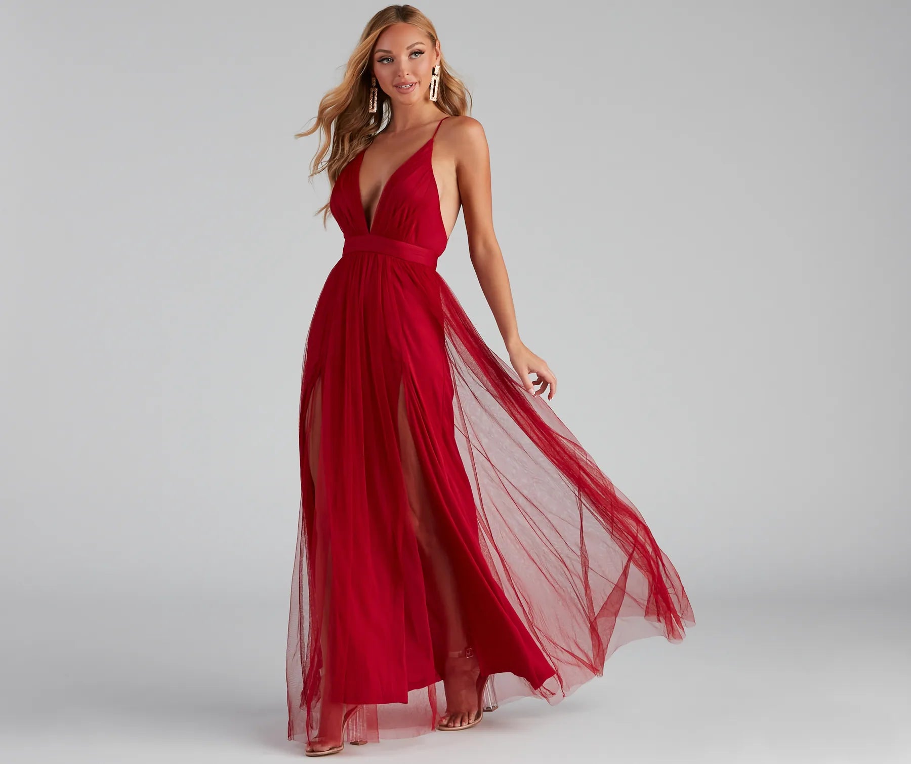 Elisabeth Pleated Tulle Formal Dress - Image 11