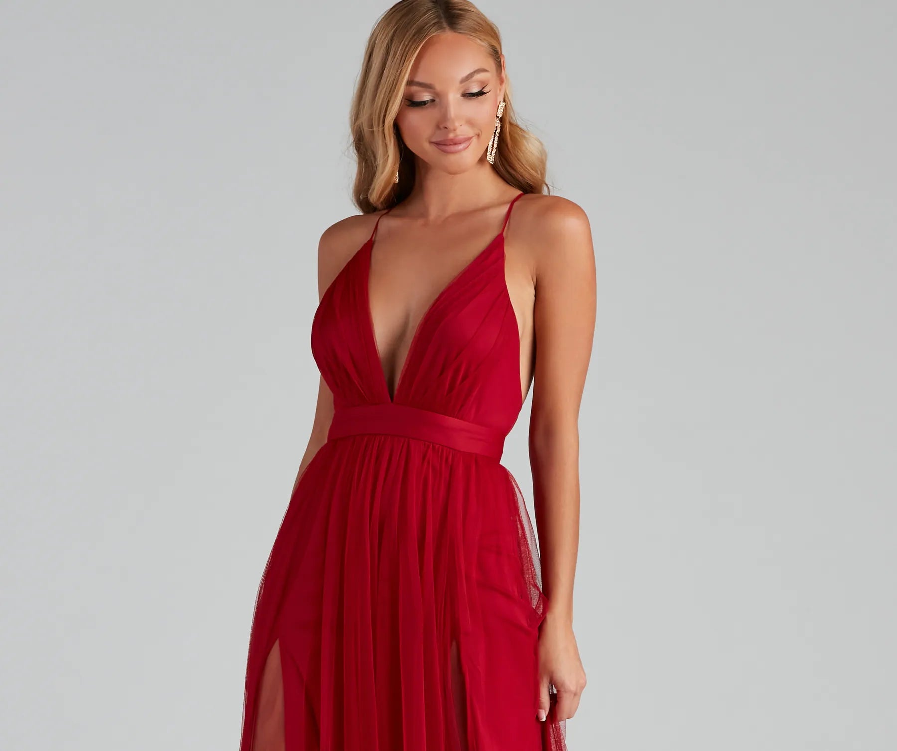 Elisabeth Pleated Tulle Formal Dress - Image 12