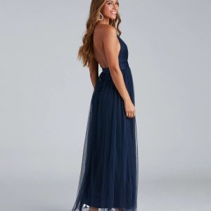 Elisabeth Pleated Tulle Formal Dress - Image 15