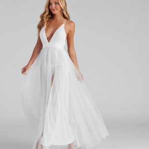 Elisabeth Pleated Tulle Formal Dress - Image 5