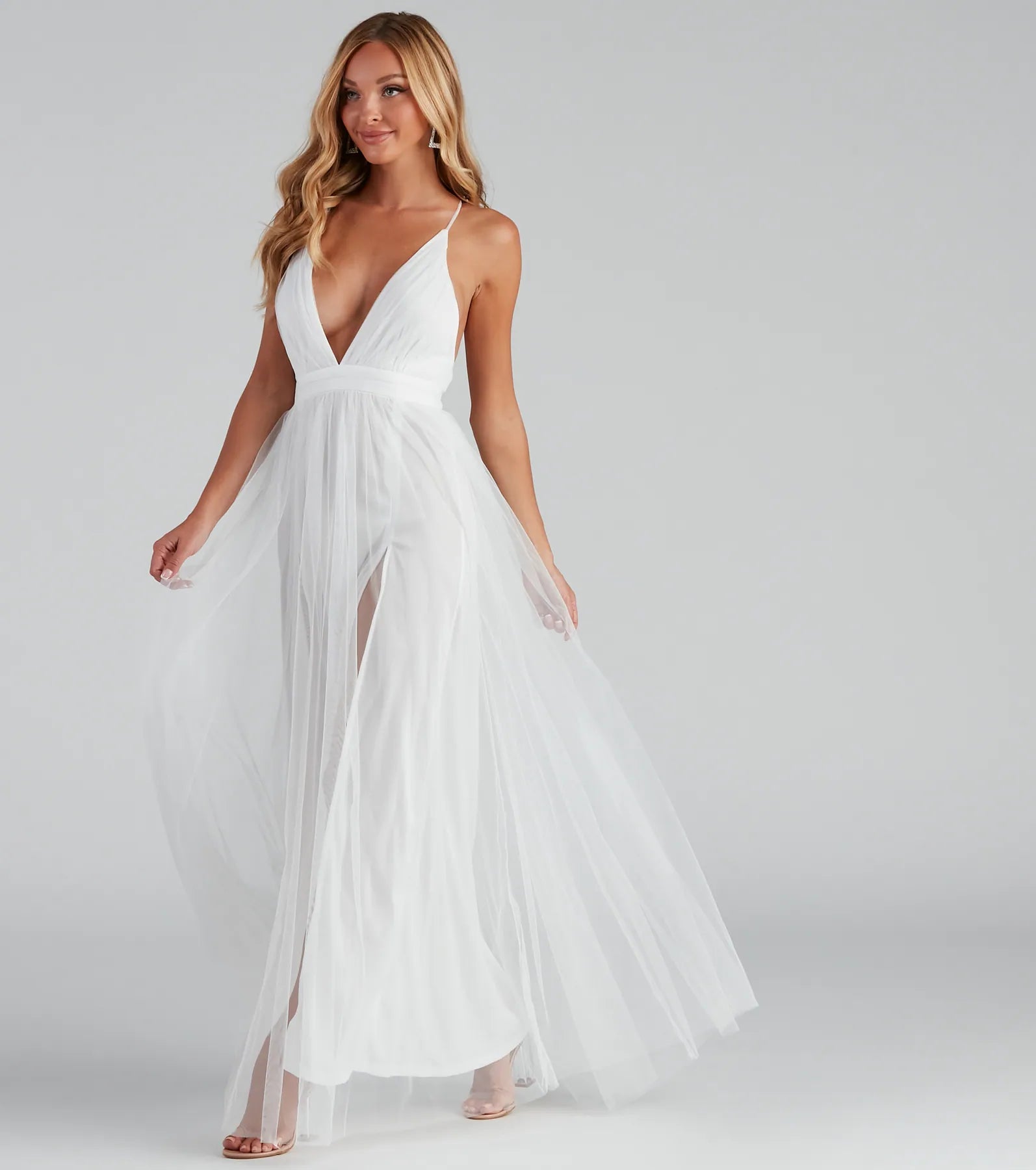Elisabeth Pleated Tulle Formal Dress - Image 5