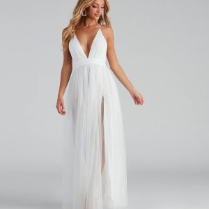 Elisabeth Pleated Tulle Formal Dress - Image 6
