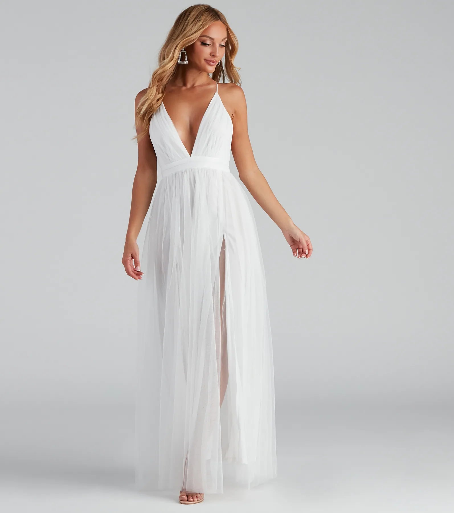 Elisabeth Pleated Tulle Formal Dress - Image 6