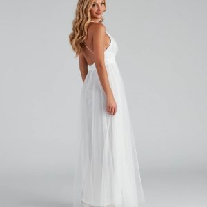 Elisabeth Pleated Tulle Formal Dress - Image 7
