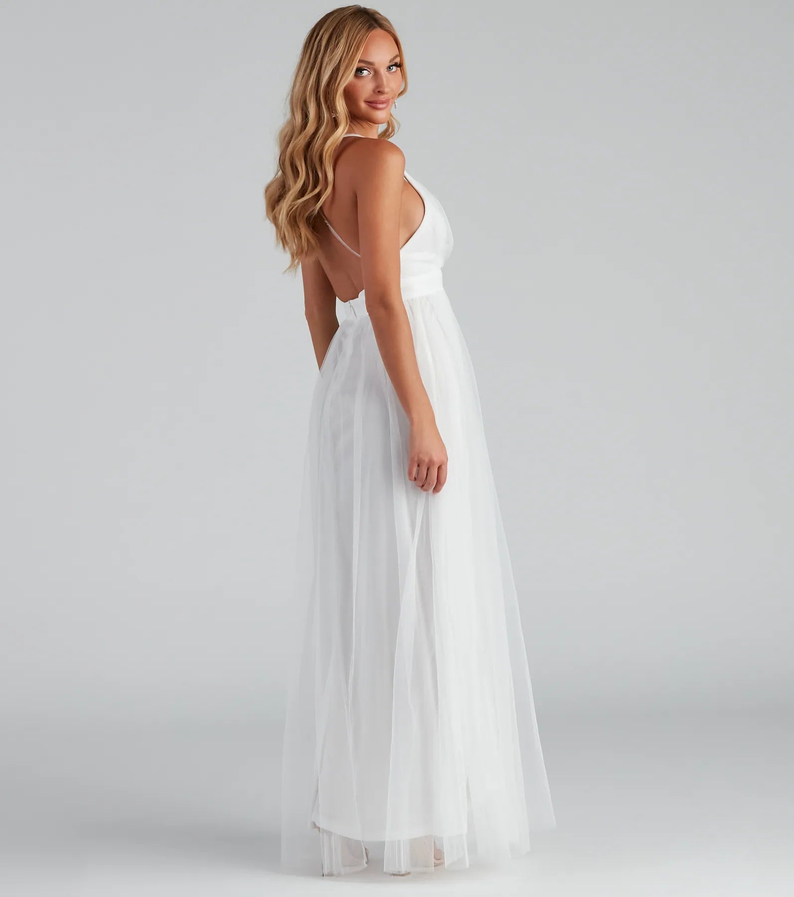 Elisabeth Pleated Tulle Formal Dress - Image 7