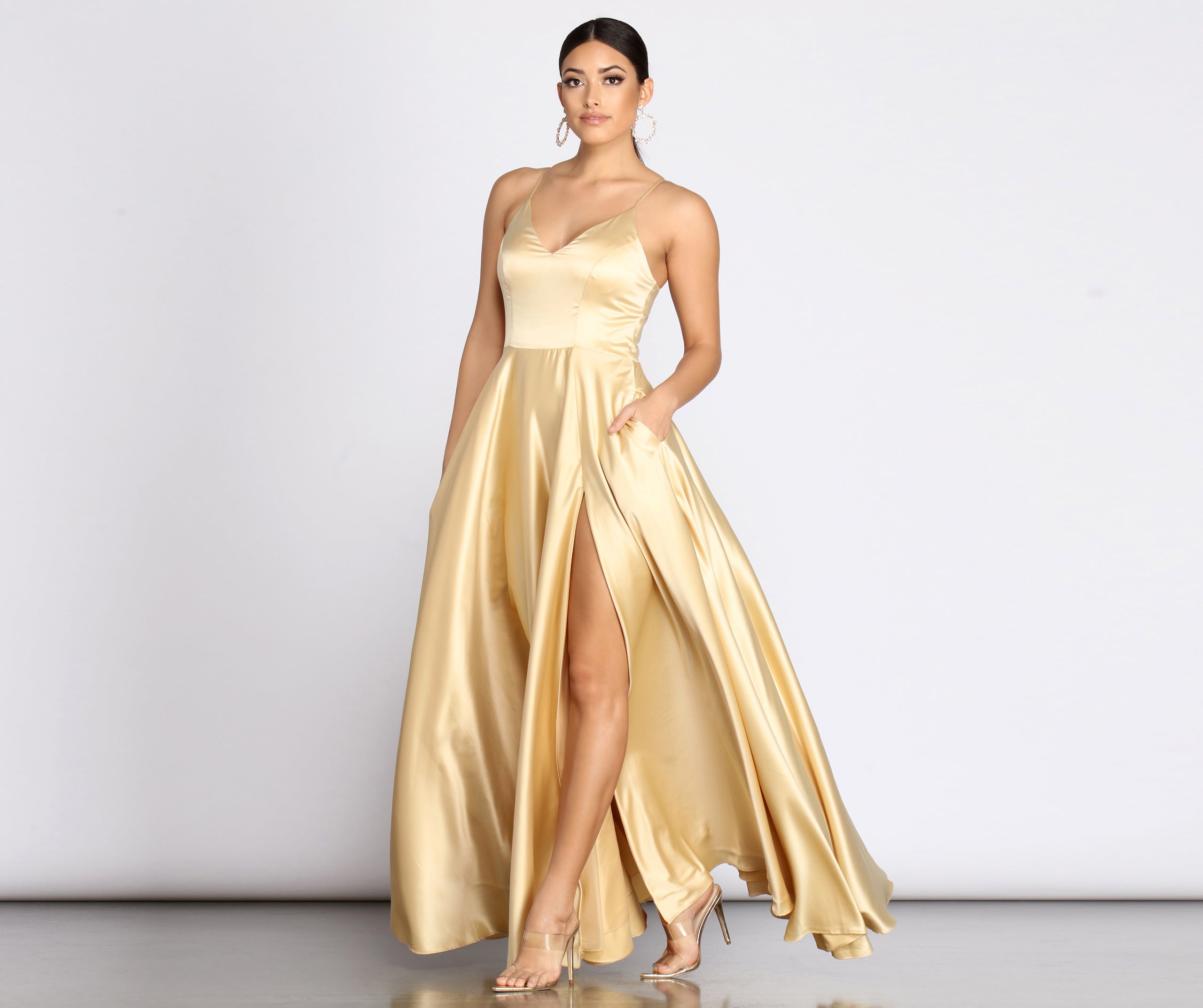 Juliet Formal High Slit Dress - Image 21