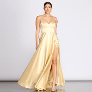 Juliet Formal High Slit Dress - Image 23