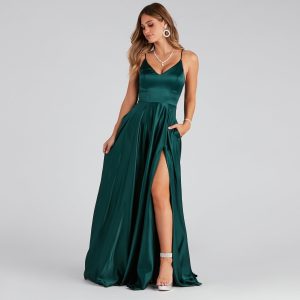 Juliet Formal High Slit Dress - Image 17