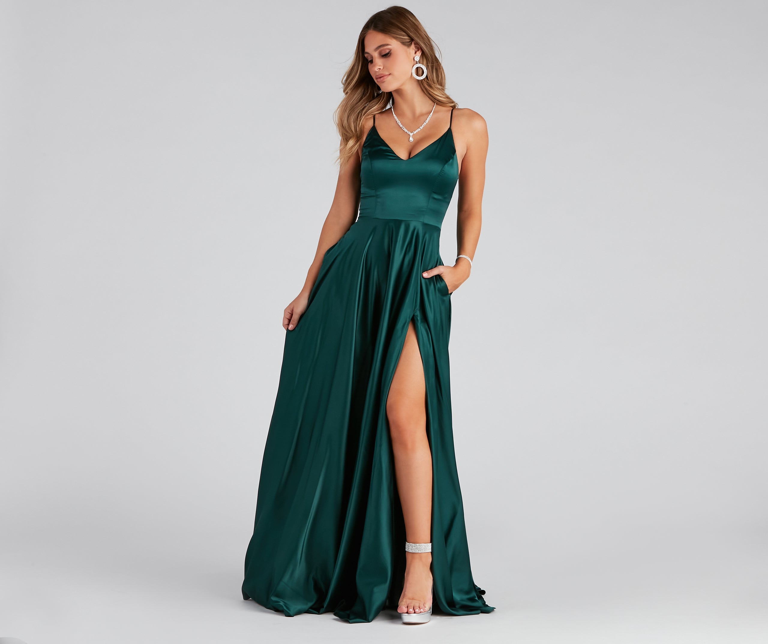 Juliet Formal High Slit Dress - Image 17