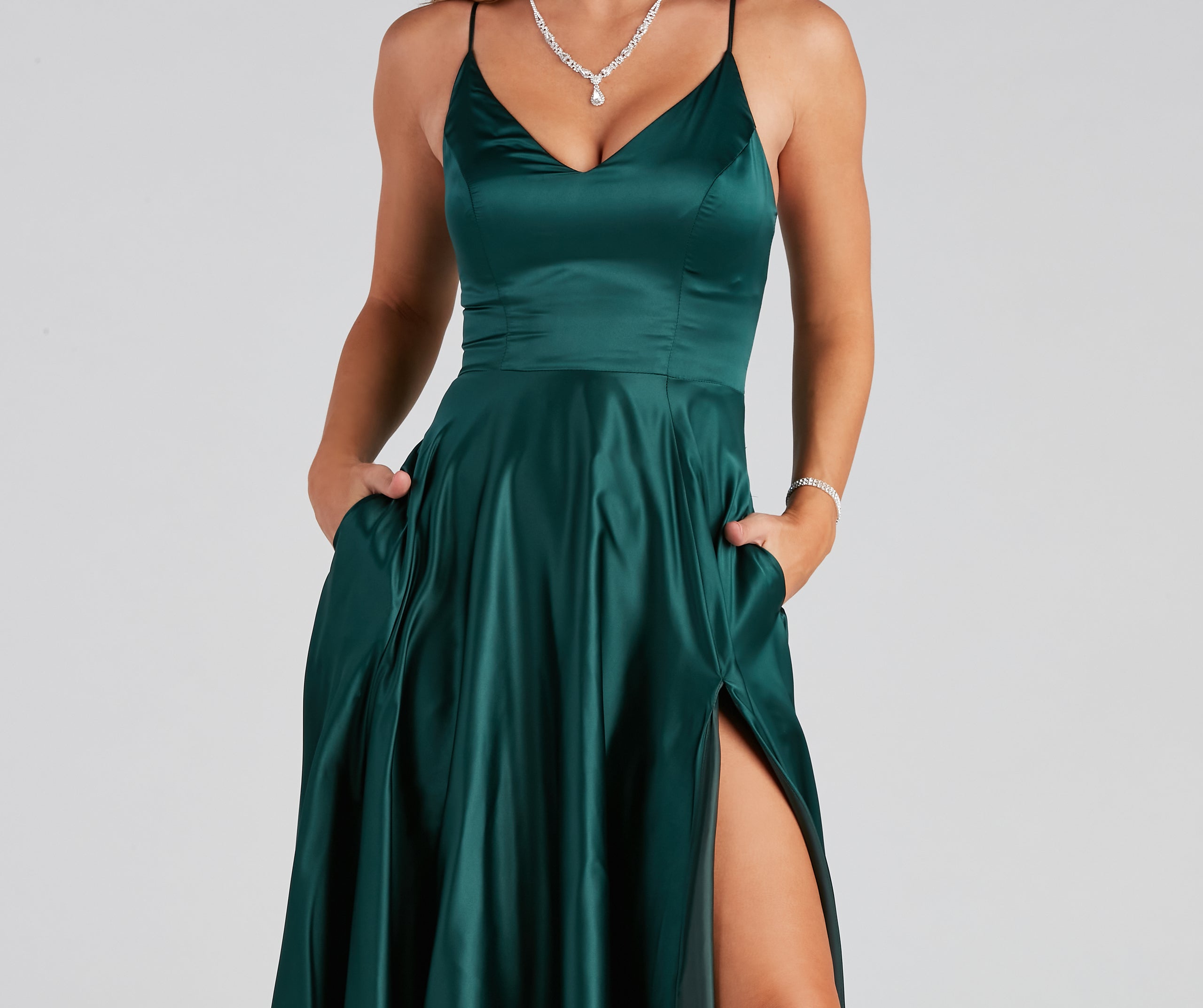 Juliet Formal High Slit Dress - Image 20