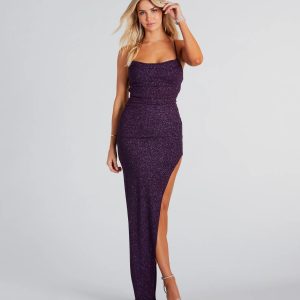 Gloria Formal Glitter Long Dress - Image 30