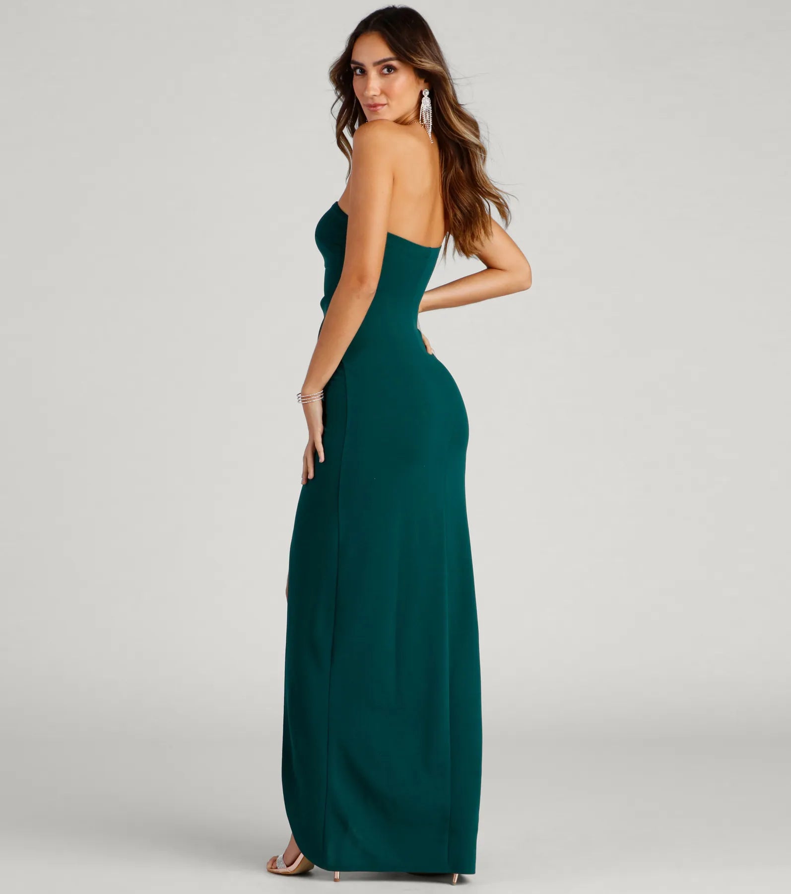 Iris One-Shoulder Crepe Dress - Image 33