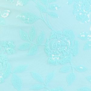 Kimber High Slit Floral Sequin Mermaid Dress - Image 11
