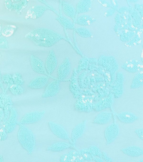 Kimber High Slit Floral Sequin Mermaid Dress