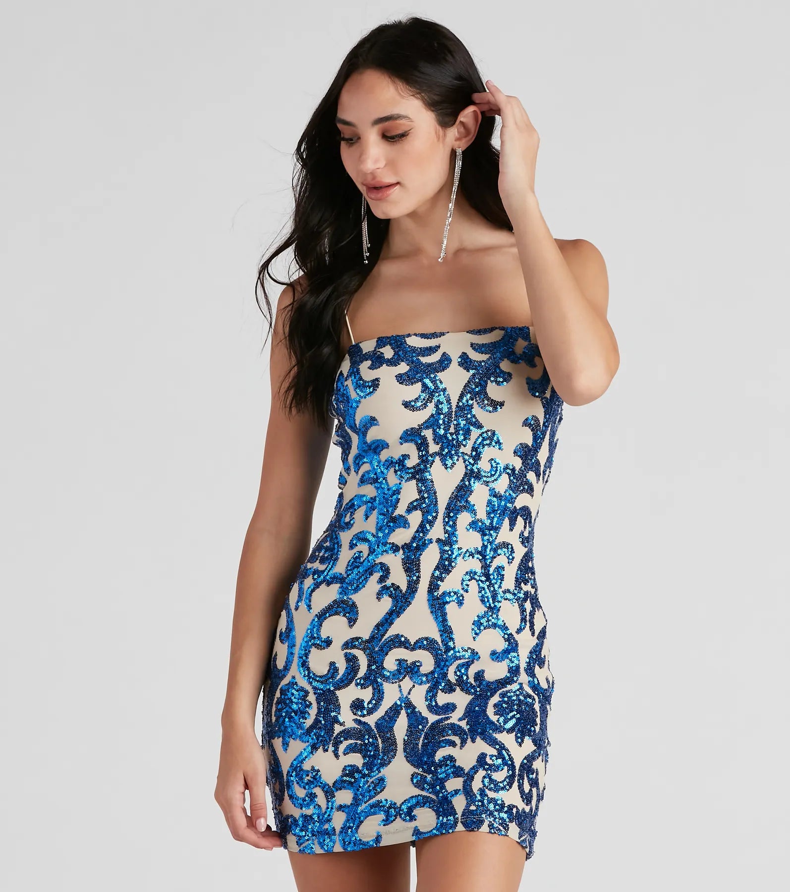 Live It Up Sequin Mini Dress - Image 6