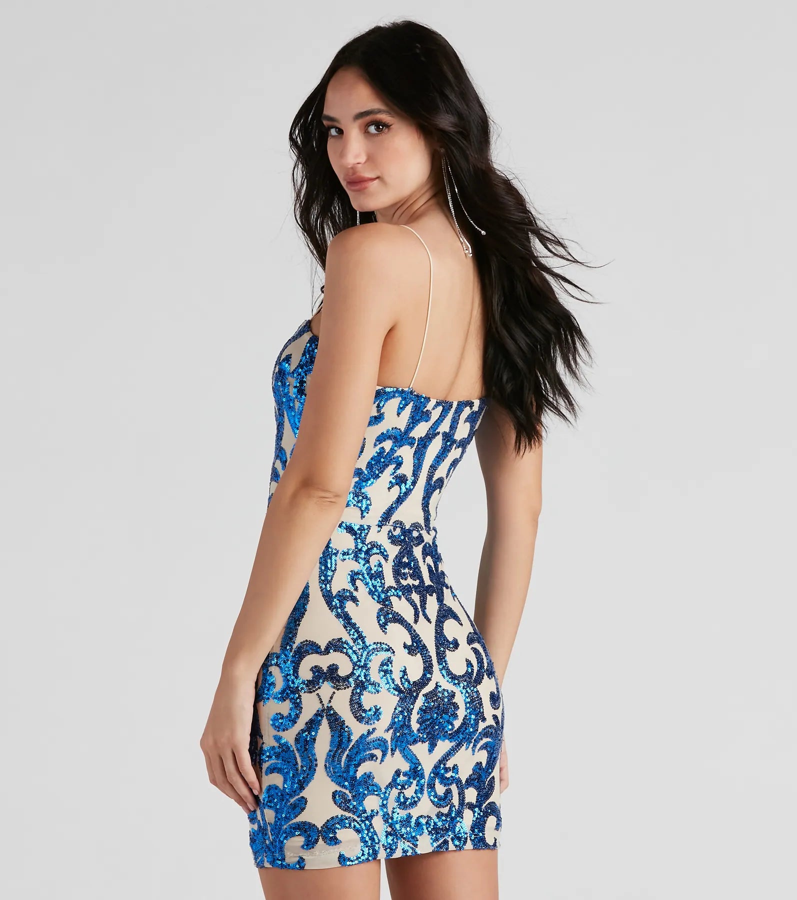 Live It Up Sequin Mini Dress - Image 7