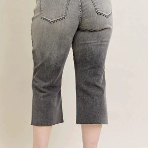 Judy Blue Full Size Wide Leg Capris Jeans Plus Size - Image 6