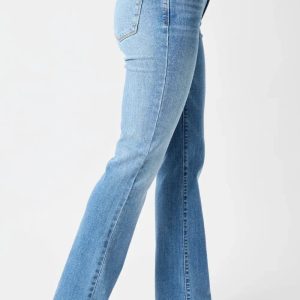 Judy Blue Full Size Mid-Rise Waist Straight Jeans - Image 16