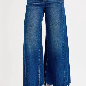RISEN Full Size High Rise Ankle Wide Jeans Plus Size - Image 1