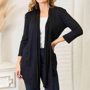 Culture Code Full Size Open Front Cardigan - Image 5