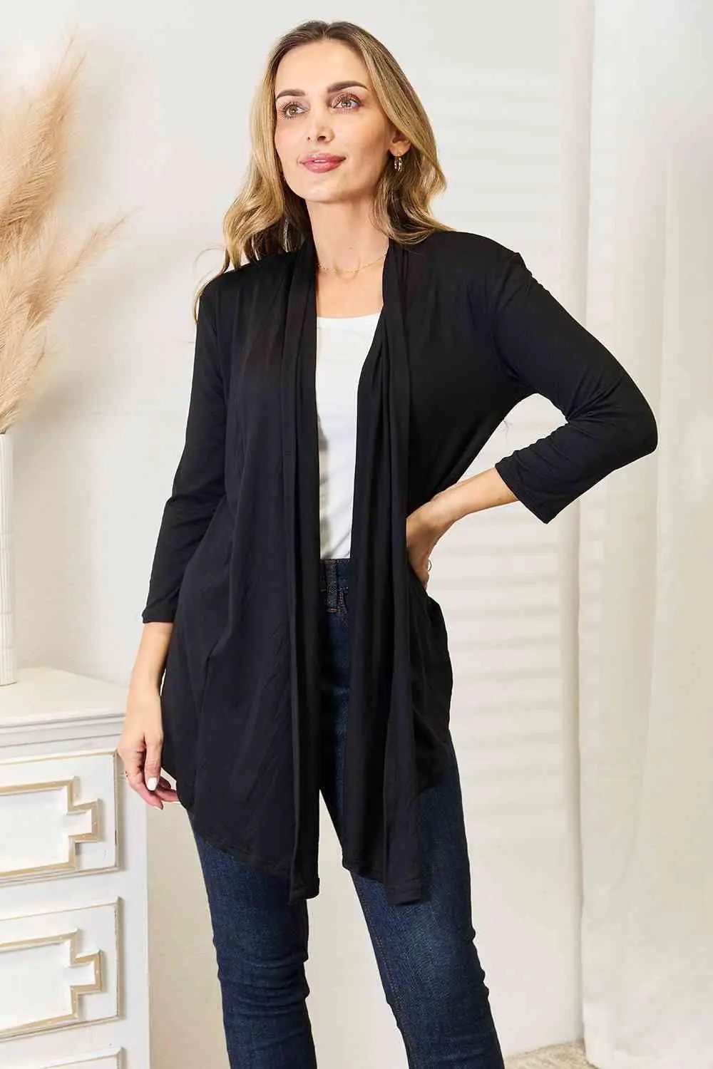 Culture Code Full Size Open Front Cardigan - Image 5