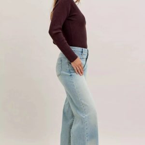 Judy Blue High Waist Column Straight Jeans - Image 6