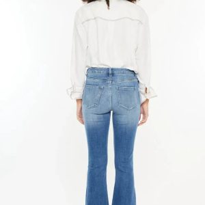Kancan High Rise Frayed Hem Jeans - Image 2