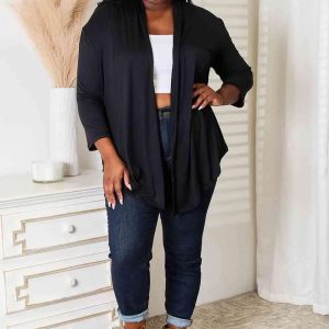 Culture Code Full Size Open Front Cardigan - Image 4