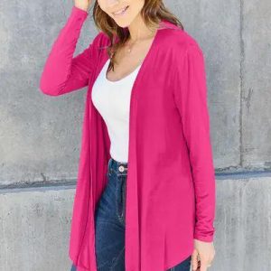 Basic Bae Full Size Open Front Long Sleeve Cardigan - Image 14