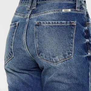 Kancan High Rise Distressed Mom Fit Jeans - Image 9
