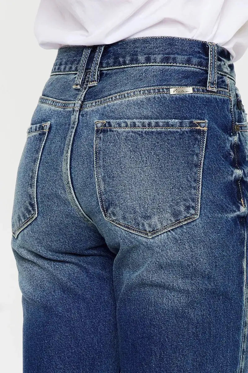 Kancan High Rise Distressed Mom Fit Jeans - Image 9