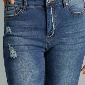 Umgee Distressed Skinny Jeans with Pockets - Image 4