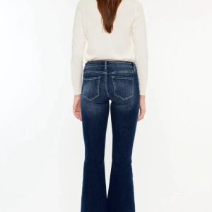 Kancan Mid Rise Button Fly Flare Jeans - Image 2