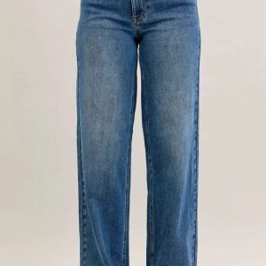 Judy Blue MR Column Straight Jeans with Corduroy Waist - Image 1