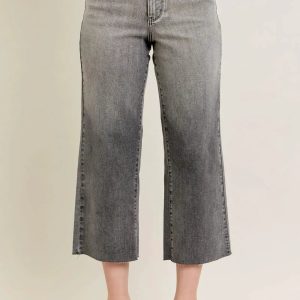 Judy Blue Full Size Wide Leg Capris Jeans Plus Size - Image 1
