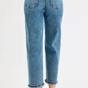RISEN Full Size High Rise Crop Boyfriend Jeans Plus Size - Image 5