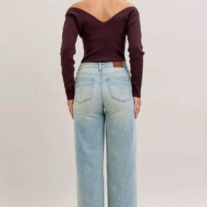 Judy Blue High Waist Column Straight Jeans - Image 10