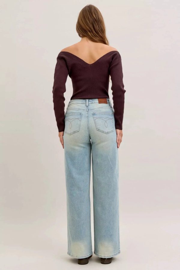 Judy Blue High Waist Column Straight Jeans