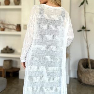 Double Take Full Size Open Front Longline Cardigan - Image 19