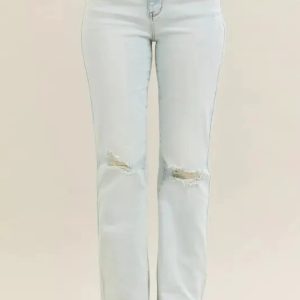 Judy Blue Full Size Destroy & Fray Hem Bootcut Jeans Plus Size - Image 2