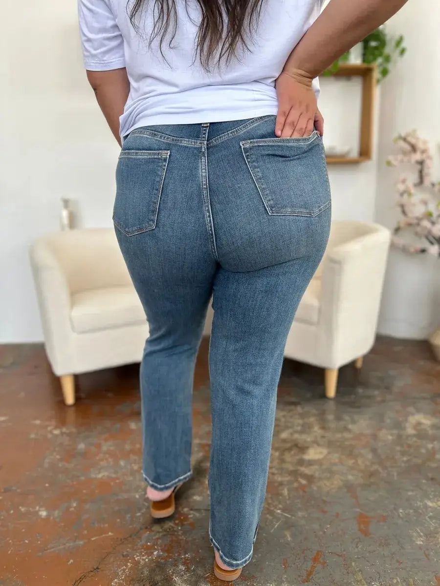 Judy Blue Full Size High Waist Straight Jeans - Image 6