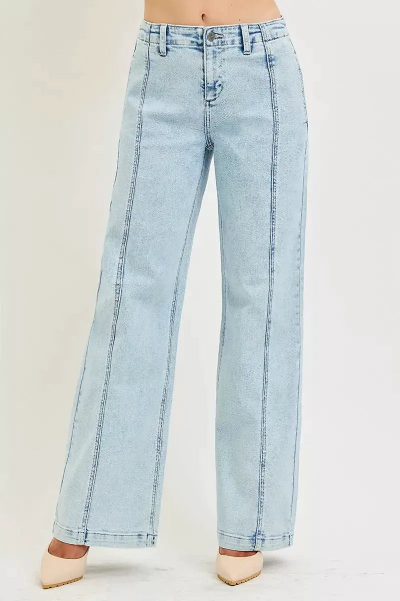 RISEN Slouchy Wide Leg Jeans - Image 1