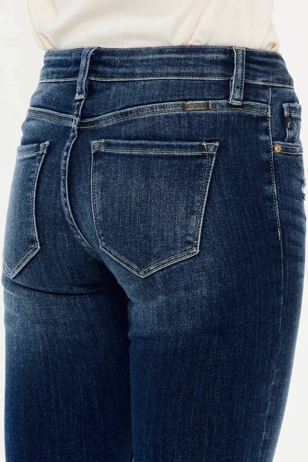 Kancan Mid Rise Button Fly Flare Jeans - Image 6