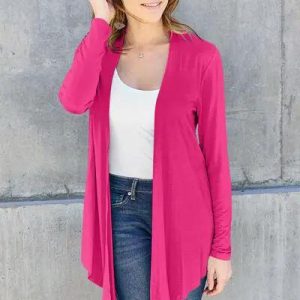 Basic Bae Full Size Open Front Long Sleeve Cardigan - Image 13