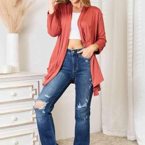 Culture Code Full Size Open Front Cardigan - Image 4